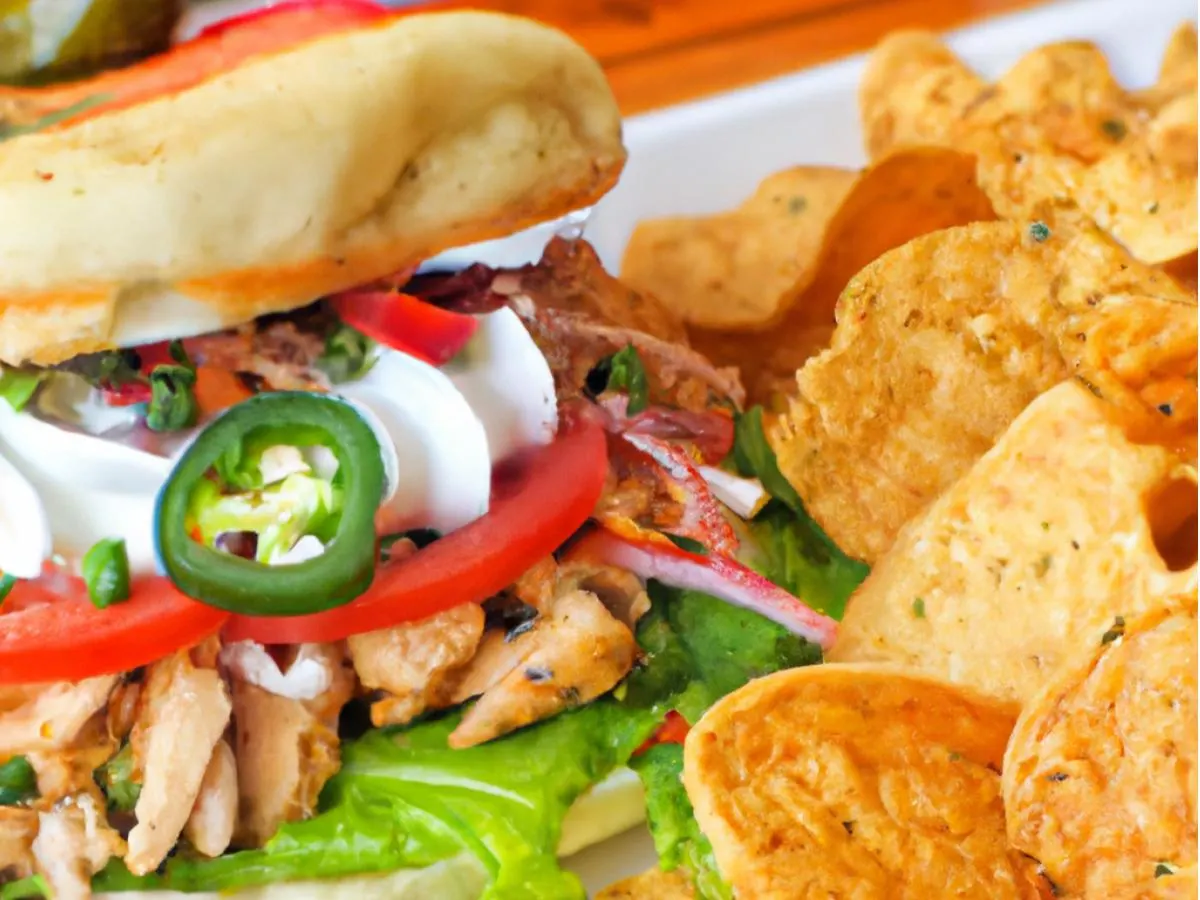 Pollo Torta With Chips and Salsa Pollo Torta With Chips and Salsa