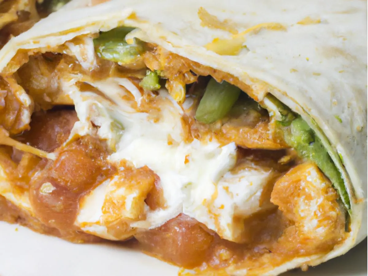 Chicken Tinga Burrito Chicken Tinga Burrito