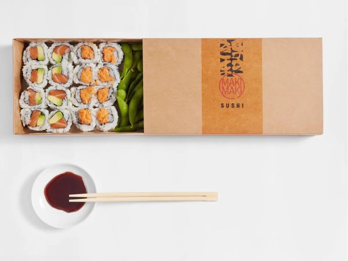 2 Cutups Combo: Salmon Avocado and Spicy Tuna w/ edamame 2 Cutups Combo: Salmon Avocado and Spicy Tuna w/ edamame