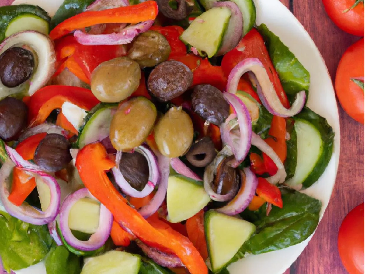 Vegan Greek Salad (no Feta) Vegan Greek Salad (no Feta)
