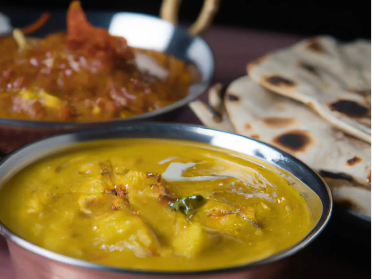 Yellow Daal Tadka with Aloo Gobi and Naan Yellow Daal Tadka with Aloo Gobi and Naan