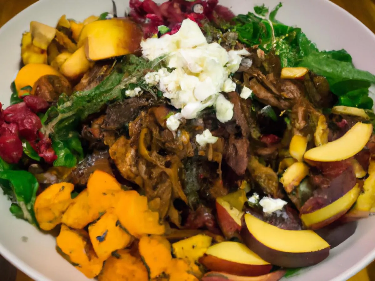 Rosemary Salad with Southwestern Duroc Pulled Pork Rosemary Salad with Southwestern Duroc Pulled Pork