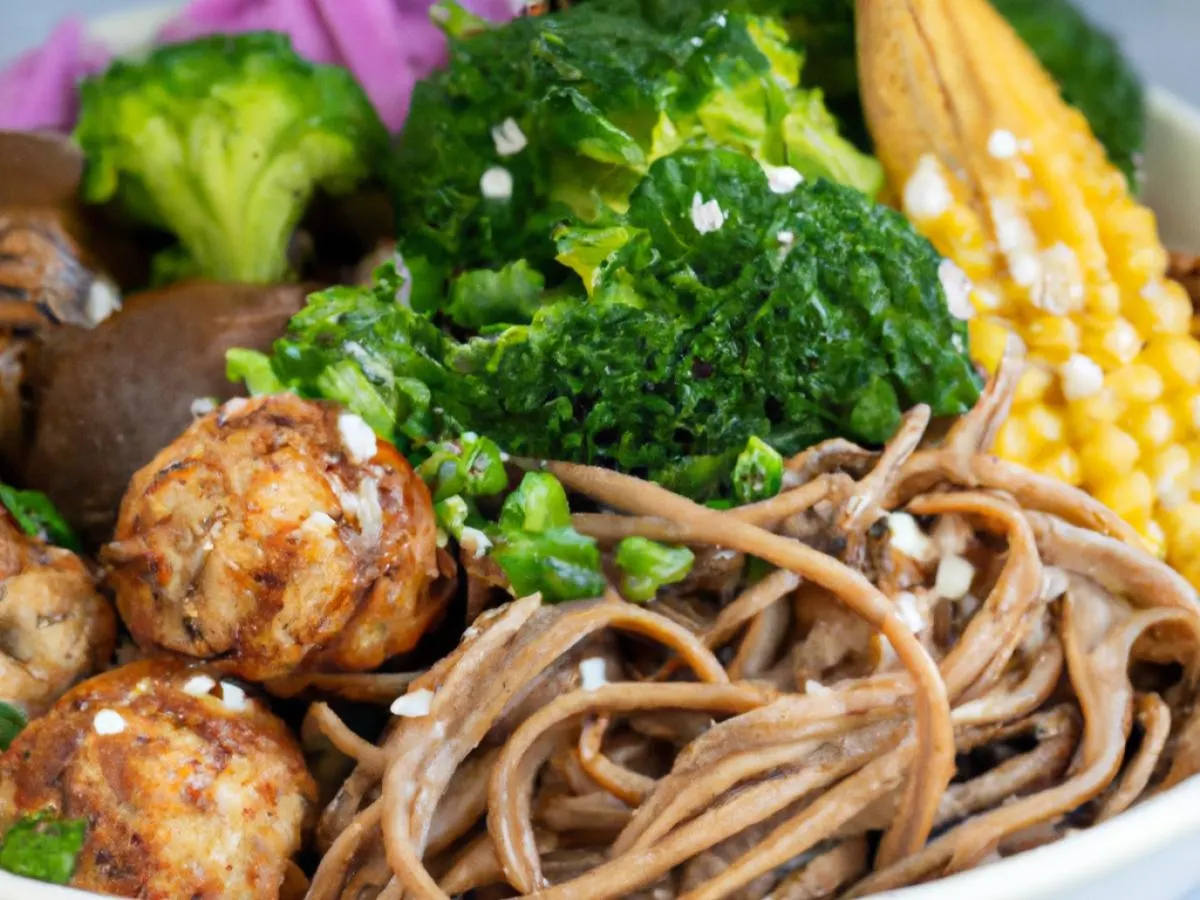Shrimp & Pork Meatball Bowl