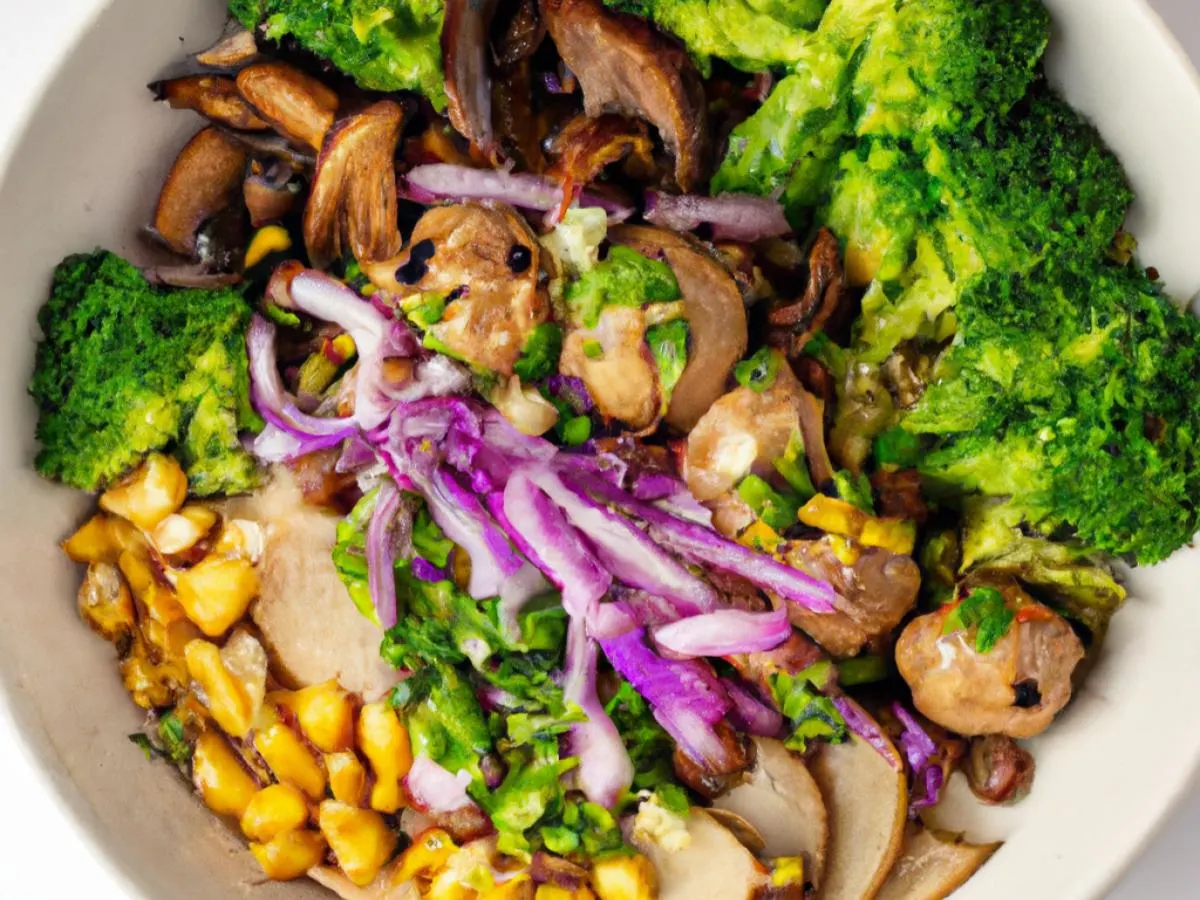 Shrimp & Pork Meatball Salad Bowl