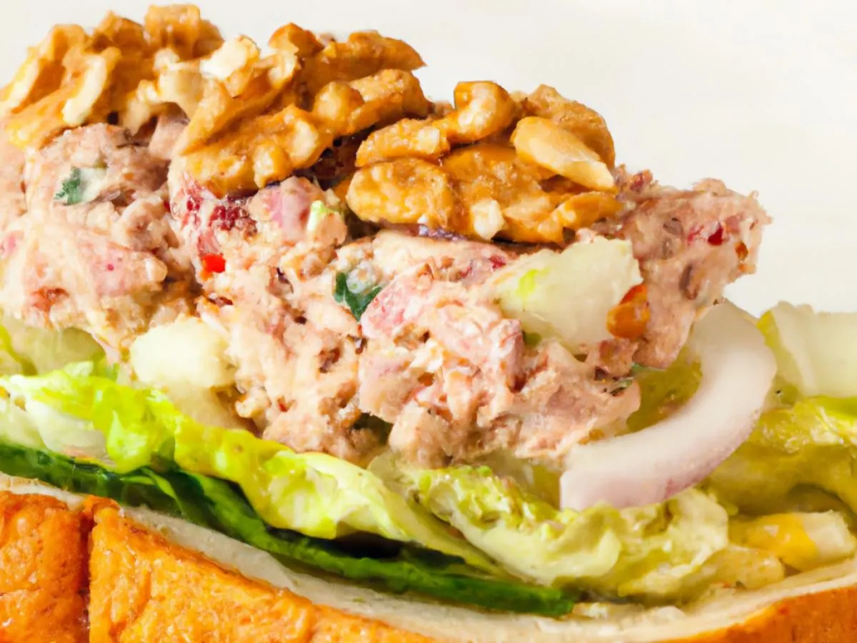 Tuna Salad Sandwich with Kettle Chips and Chocolate Chip Cookie
