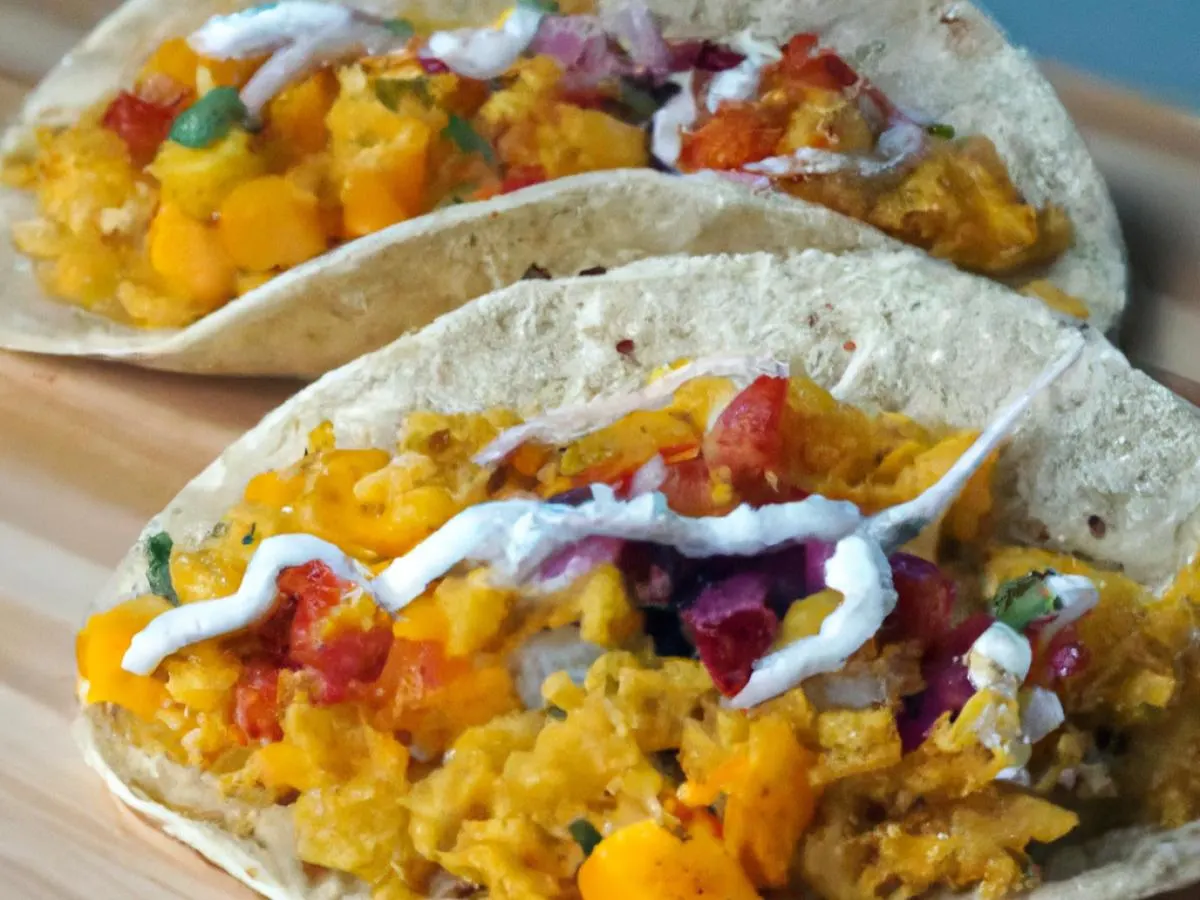 3 Ginger Butternut Squash Corn Tortilla Taco with Mexican Rice, Spicy Corn Salsa, and Chipotle Mayo 3 Ginger Butternut Squash Corn Tortilla Taco with Mexican Rice, Spicy Corn Salsa, and Chipotle Mayo
