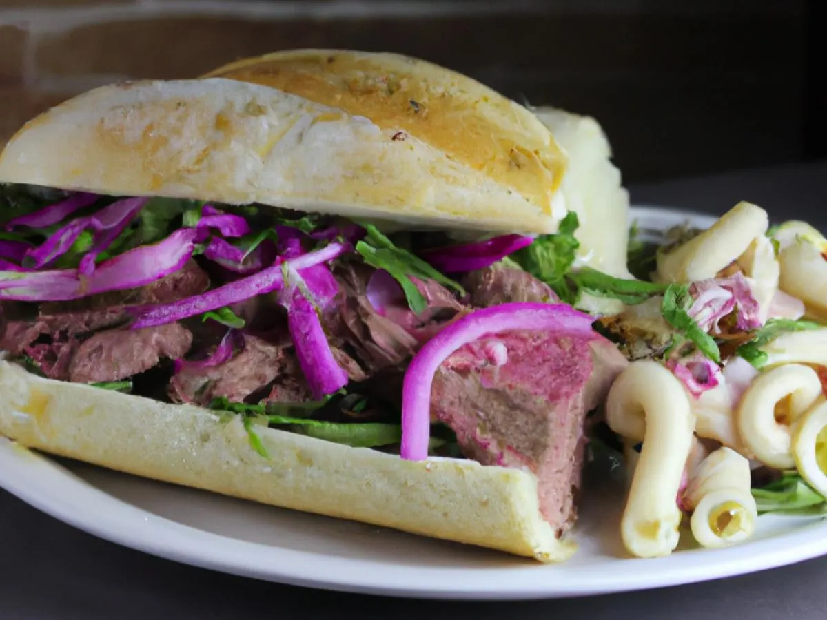 Roast Beef Sandwich with Pasta Salad Entree Box Roast Beef Sandwich with Pasta Salad Entree Box