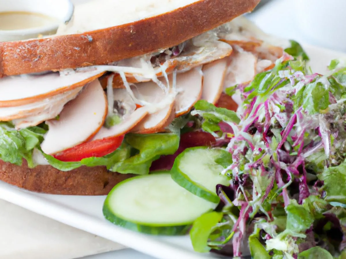 Gluten-Free Turkey Sandwich with Mixed Greens Side Salad Entree Box Gluten-Free Turkey Sandwich with Mixed Greens Side Salad Entree Box