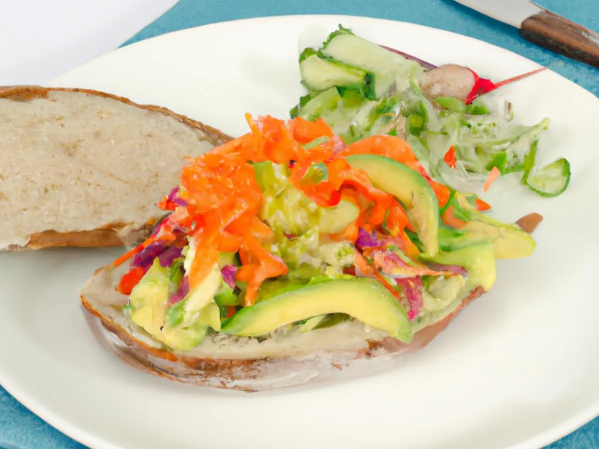 Vegan & Gluten-Free Veggie Sandwich (No Cheese) Vegan & Gluten-Free Veggie Sandwich (No Cheese)
