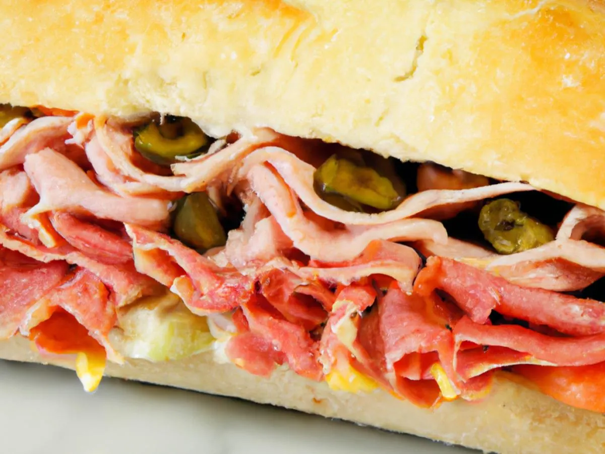 Regular Italian Sub on Parmesan Bread Regular Italian Sub on Parmesan Bread