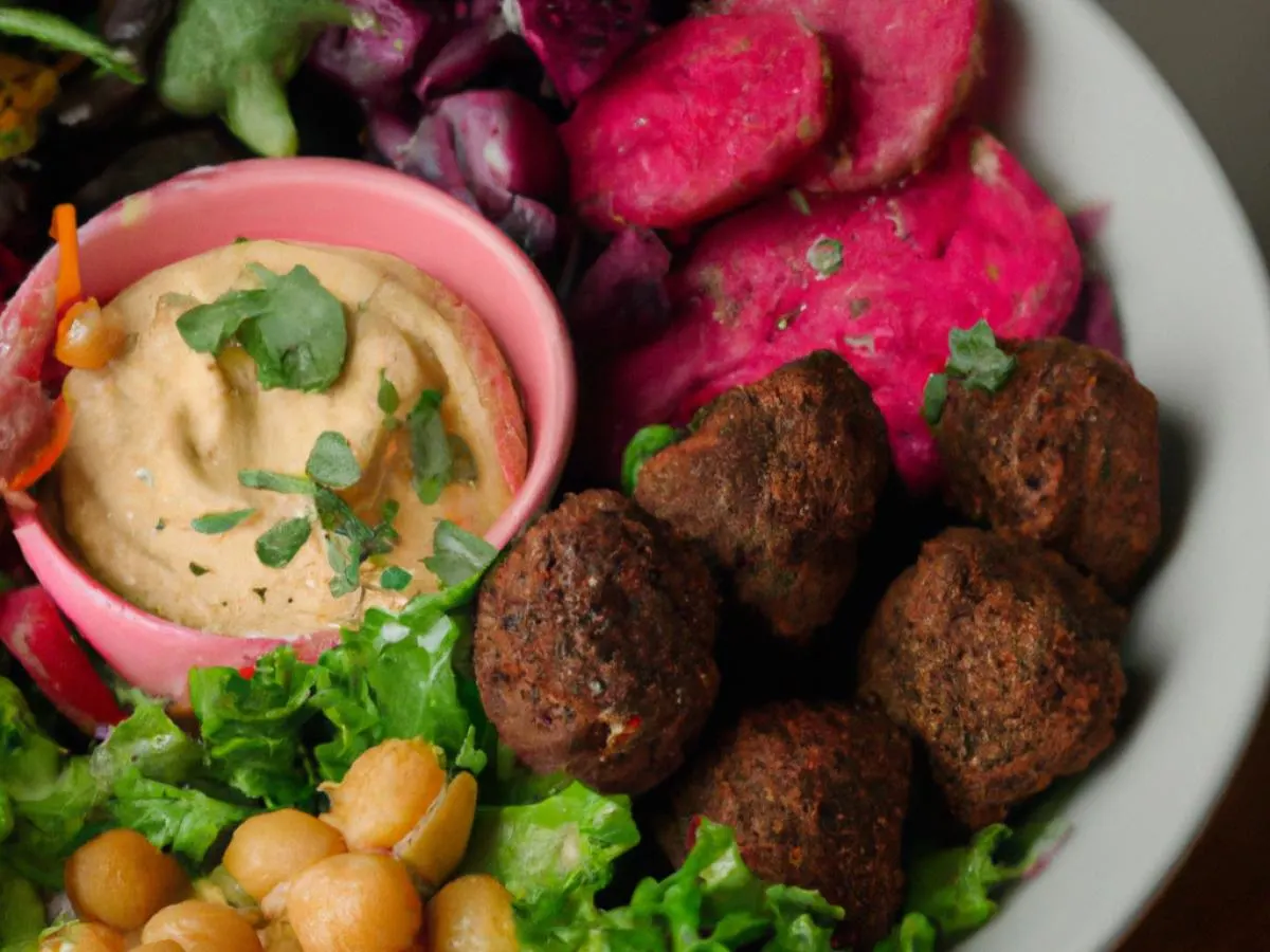 Greens with Vegan Impossible Meatballs Bowl Greens with Vegan Impossible Meatballs Bowl