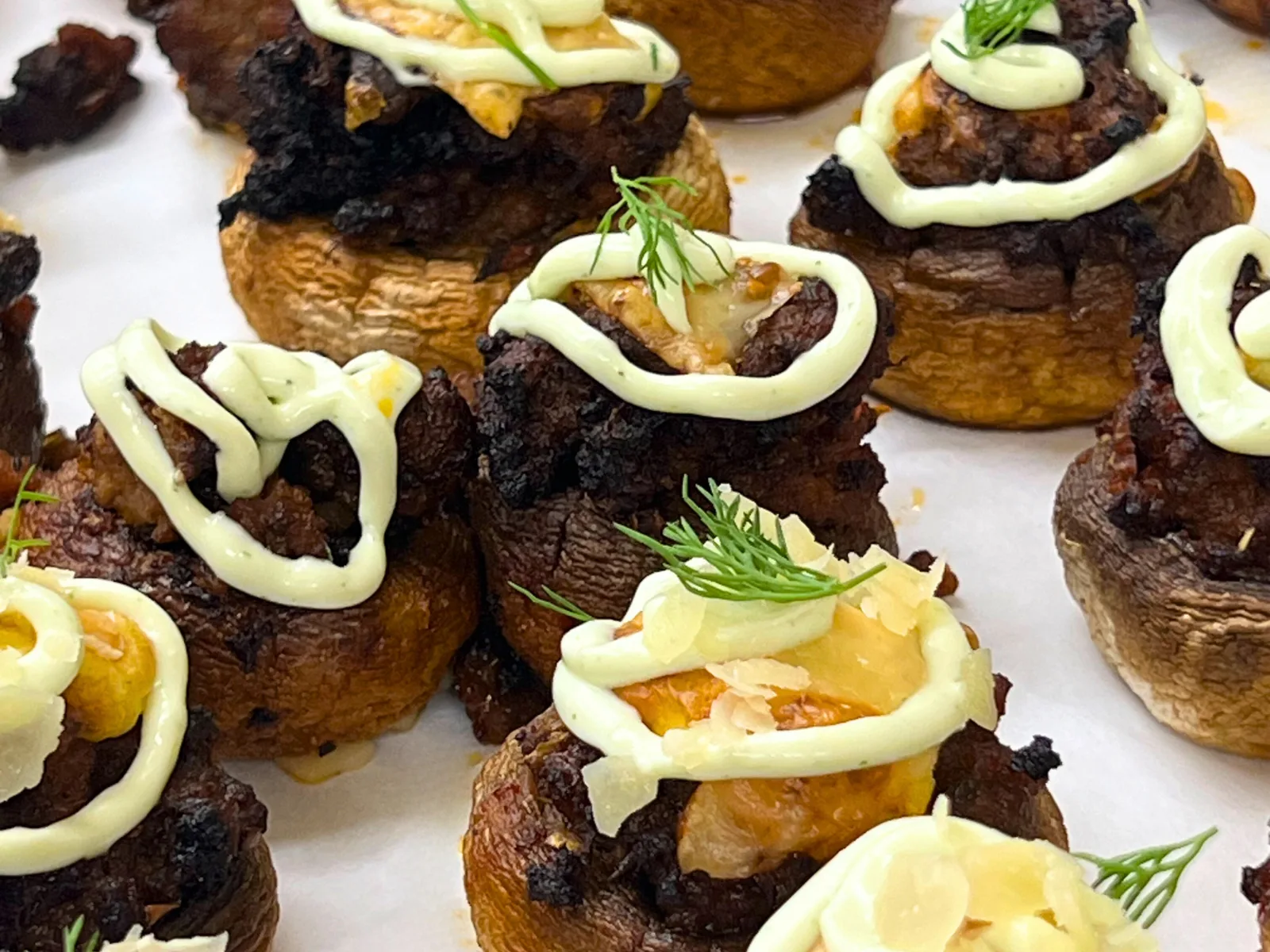 Beef Stuffed Mushroom Caps Beef Stuffed Mushroom Caps