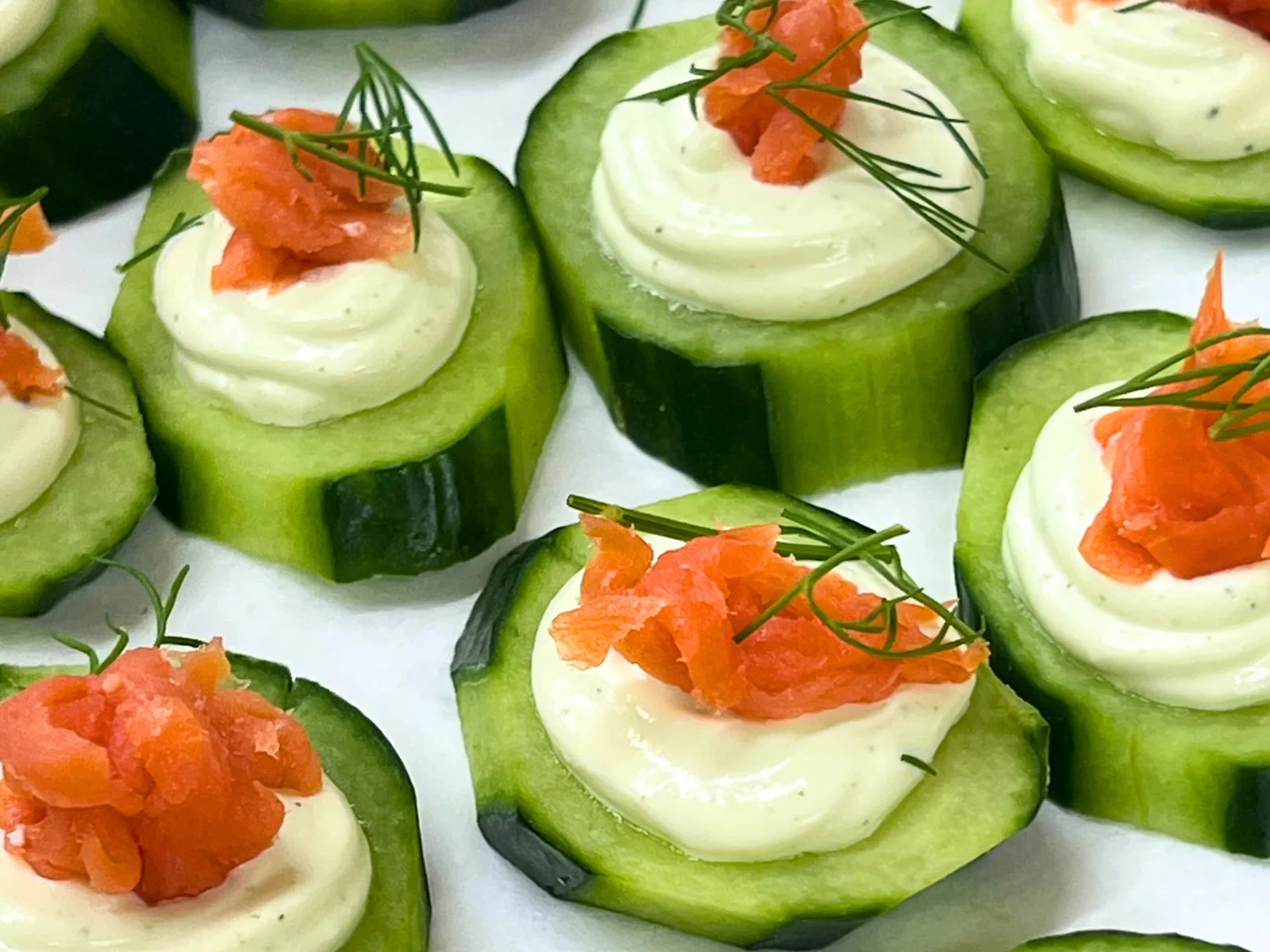 Salmon Cucumber Bites Salmon Cucumber Bites