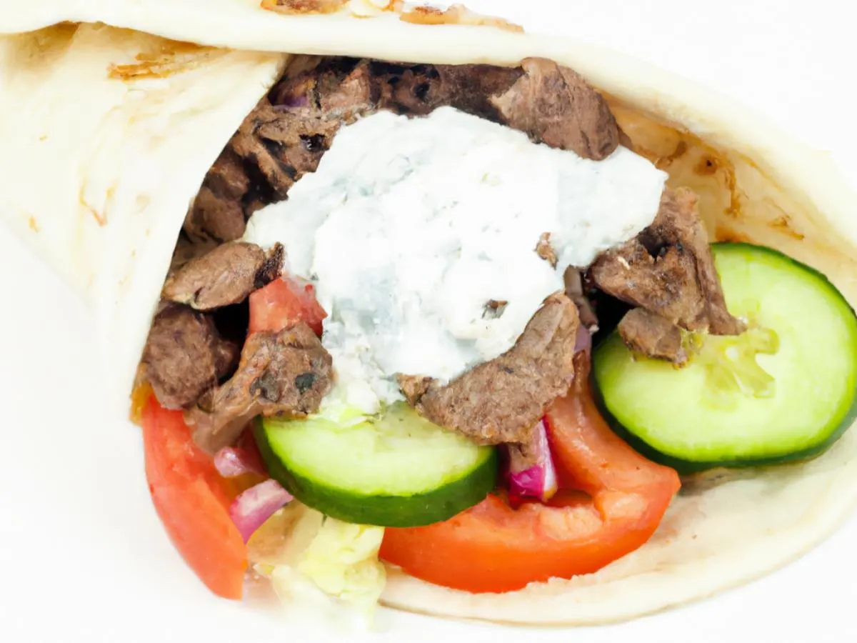 Lamb-Beef Gyro Wrap Lamb-Beef Gyro Wrap