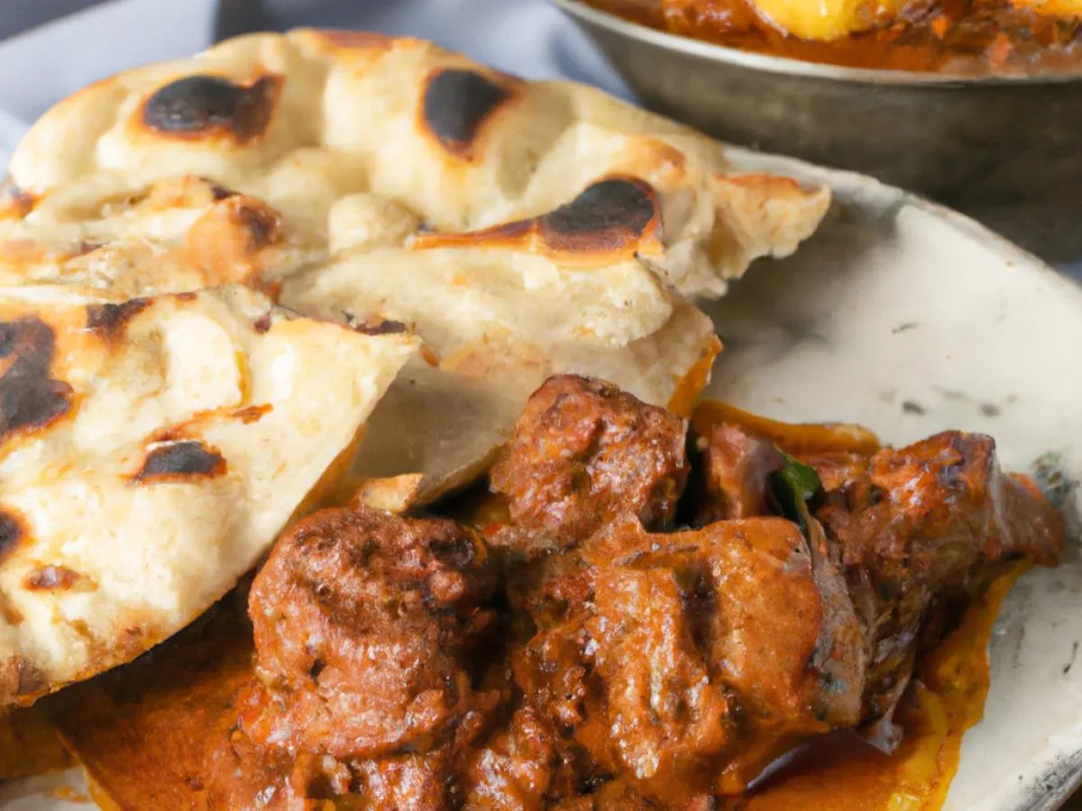 Lamb Tikka Masala with Aloo Gobi and Naan Lamb Tikka Masala with Aloo Gobi and Naan