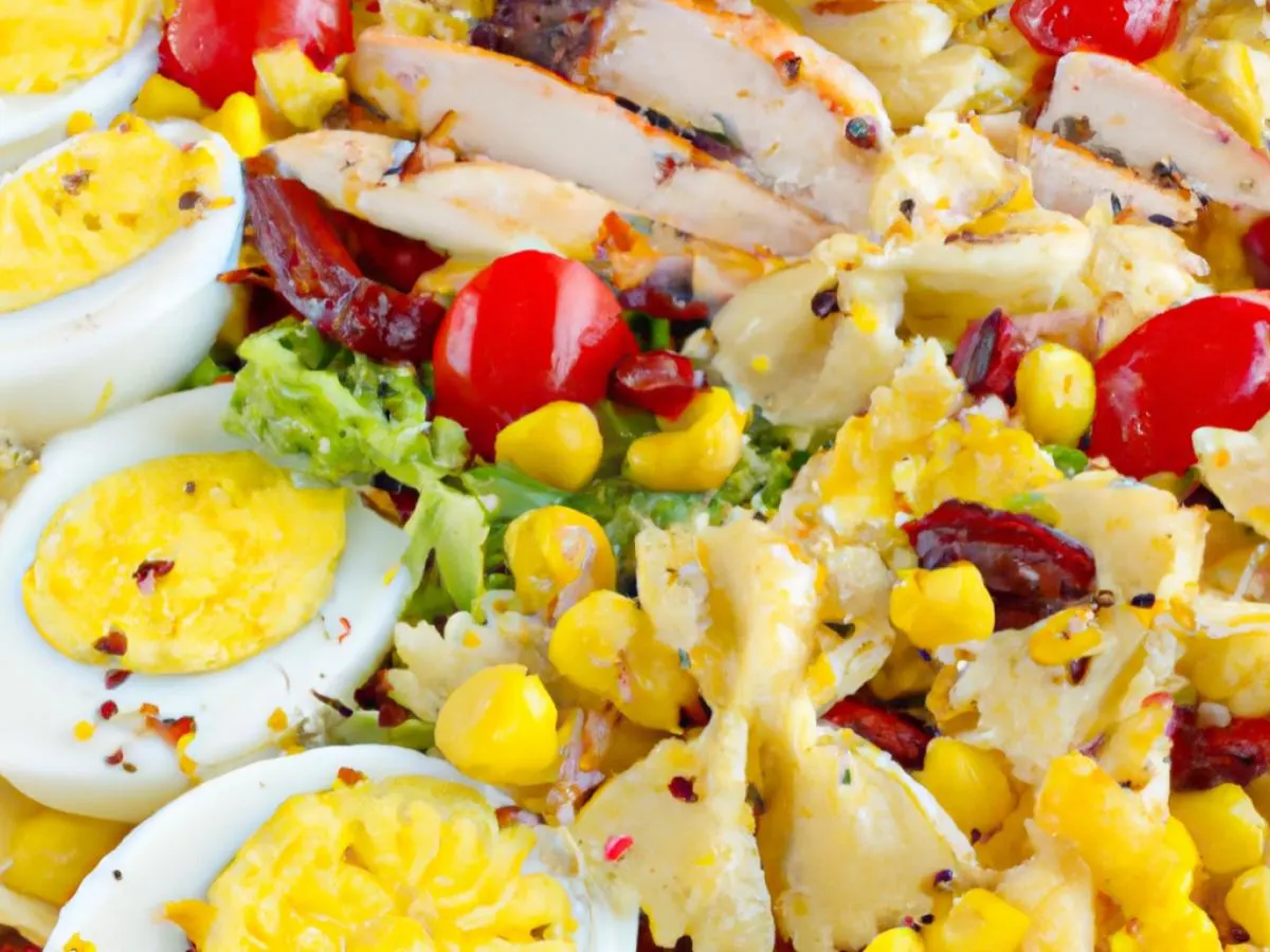 Mexican Cobb Pasta Salad With Grilled Turkey Mexican Cobb Pasta Salad With Grilled Turkey