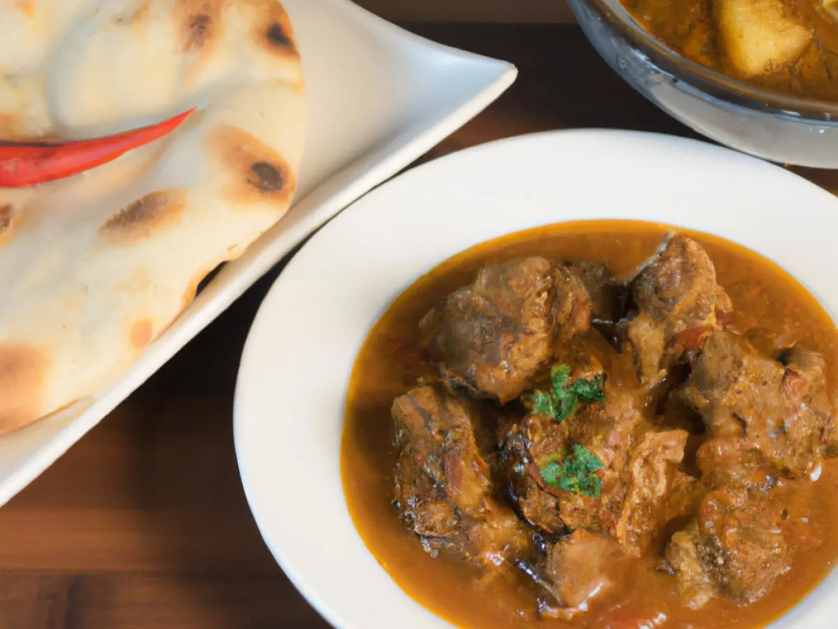 Lamb Curry with Aloo Gobi and Naan Lamb Curry with Aloo Gobi and Naan