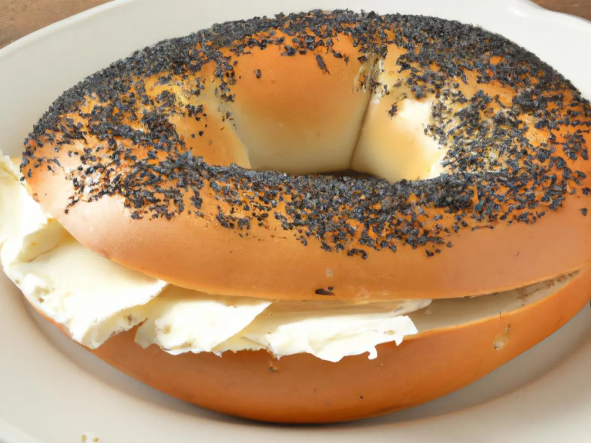 Poppy Seed Bagel with Plain Cream Cheese (Boxed) Poppy Seed Bagel with Plain Cream Cheese (Boxed)