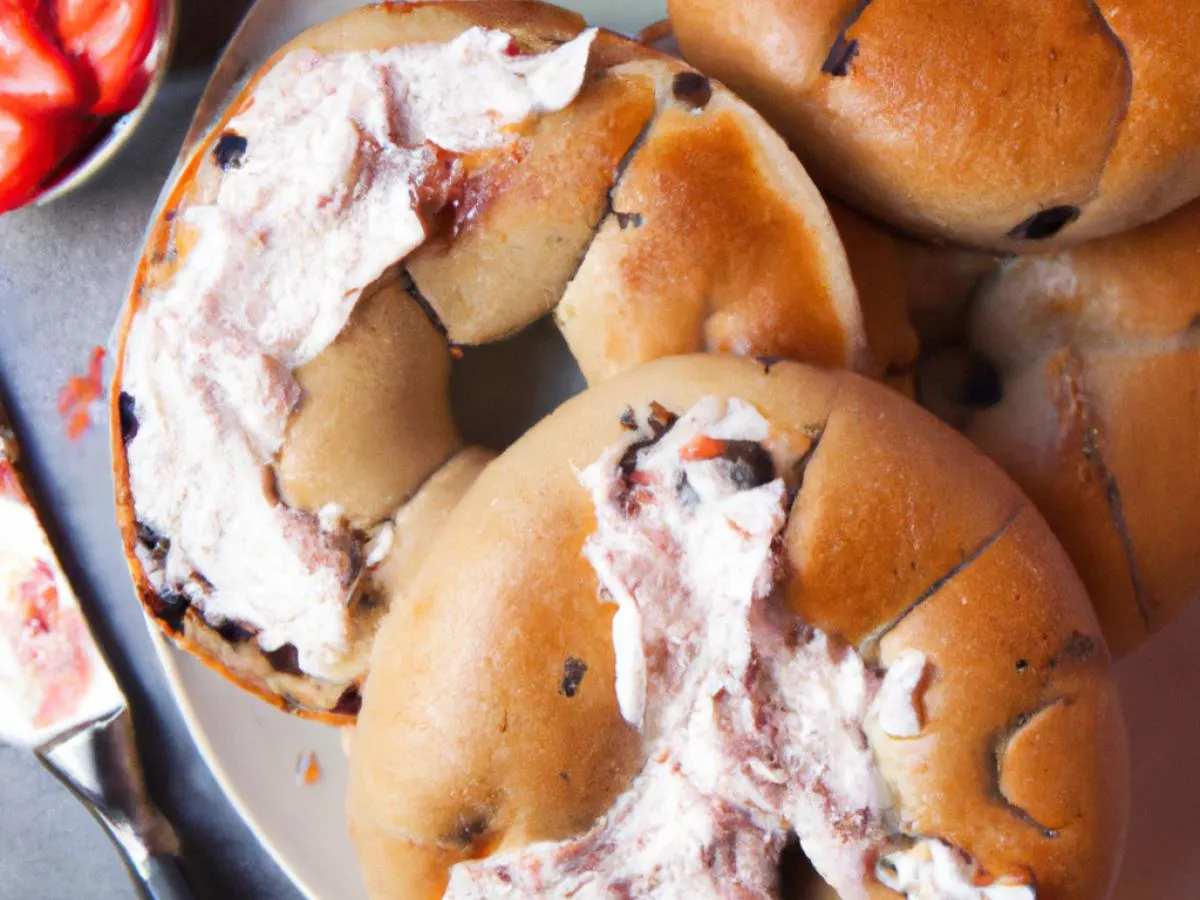 Cinnamon Raisin Bagel with Strawberry Cream Cheese (Boxed) Cinnamon Raisin Bagel with Strawberry Cream Cheese (Boxed)