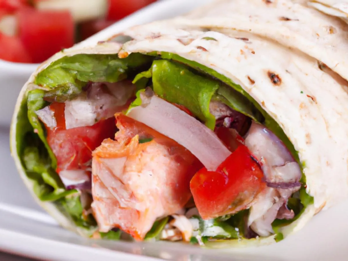 Baked Salmon Wrap Baked Salmon Wrap