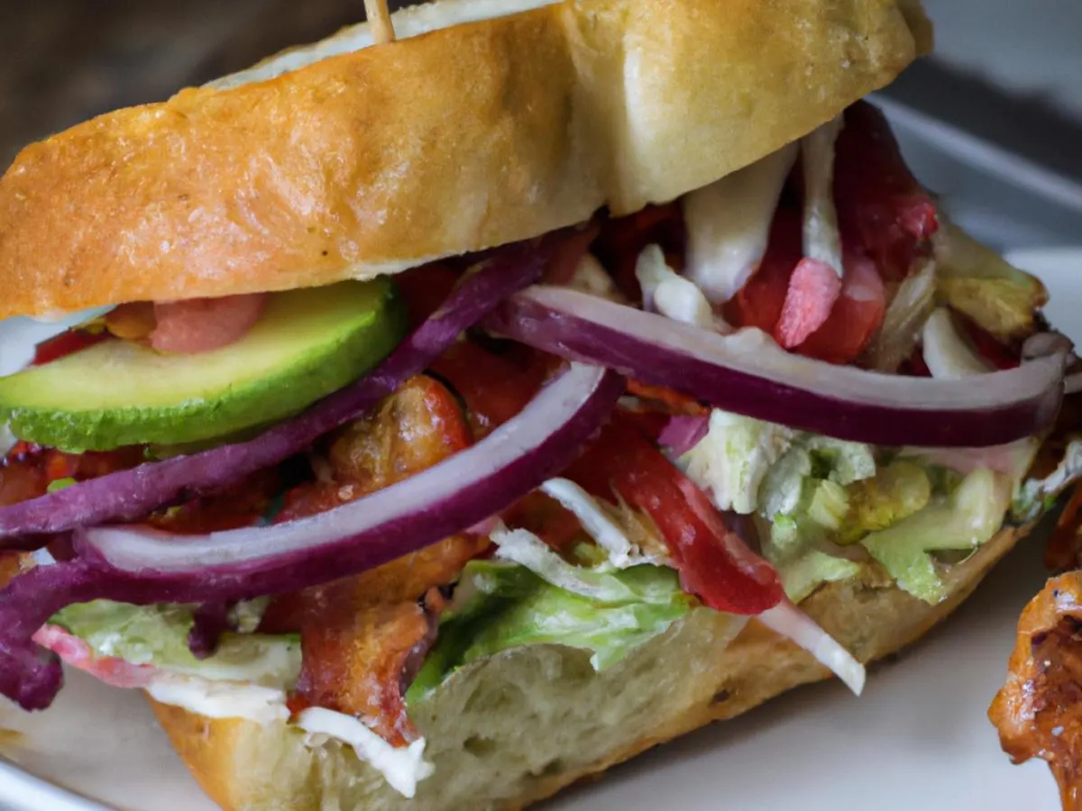 Bacon Sandwich on Gluten Free Boxed Meal with Apple Slaw Bacon Sandwich on Gluten Free Boxed Meal with Apple Slaw