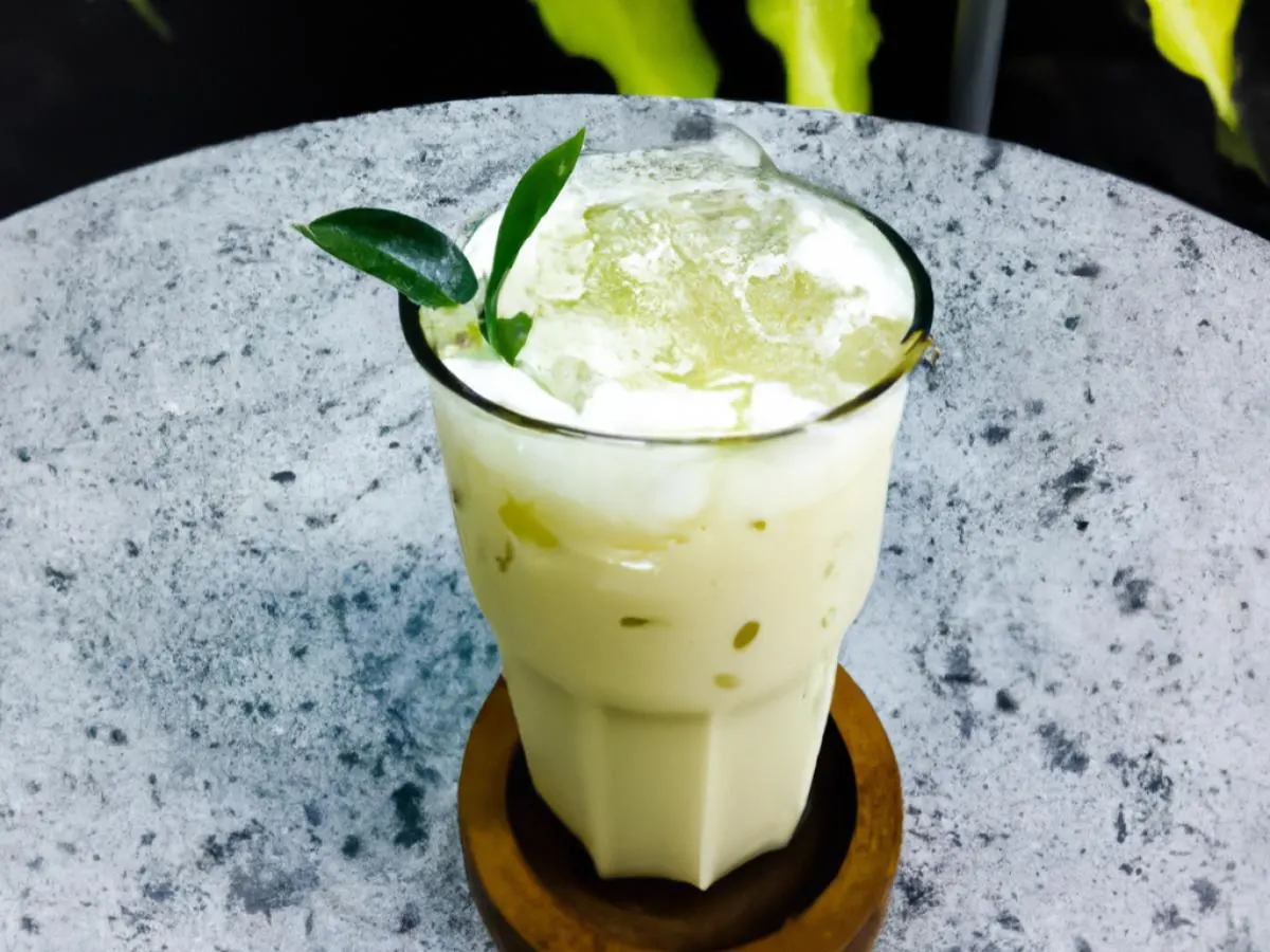 Jasmine Green Tea with Rock Salt Crema [16 oz full sweet]