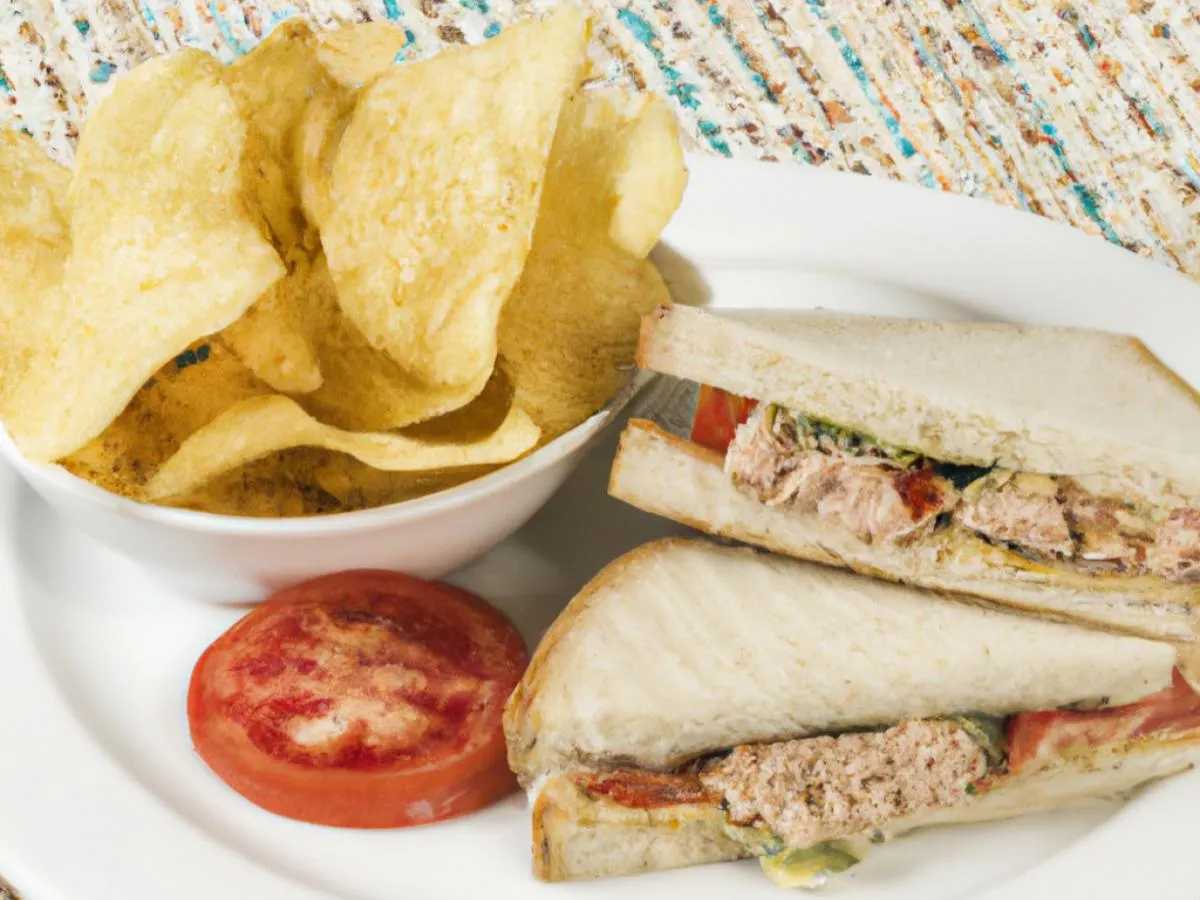 Tuna & Swiss Panini with Fries