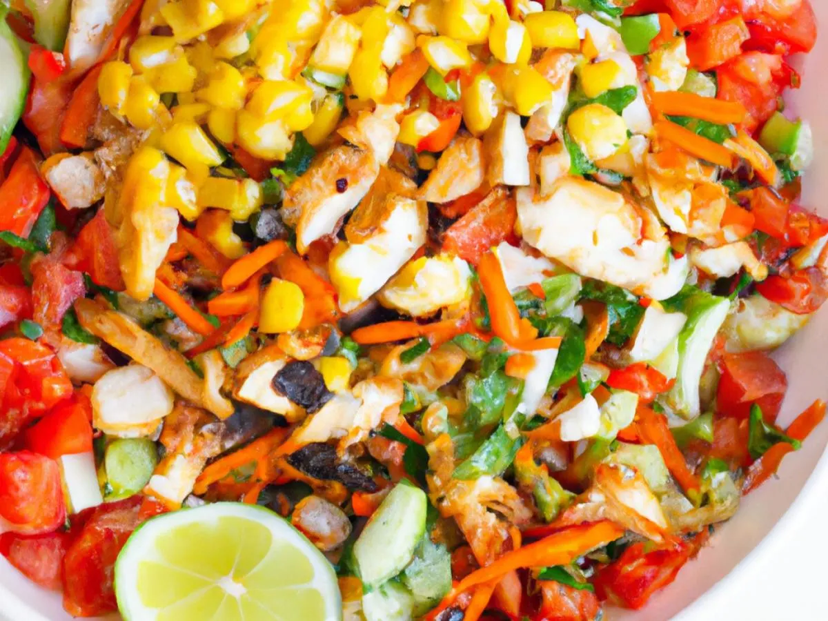 Mexican Chopped Salad With Grilled Chicken Mexican Chopped Salad With Grilled Chicken