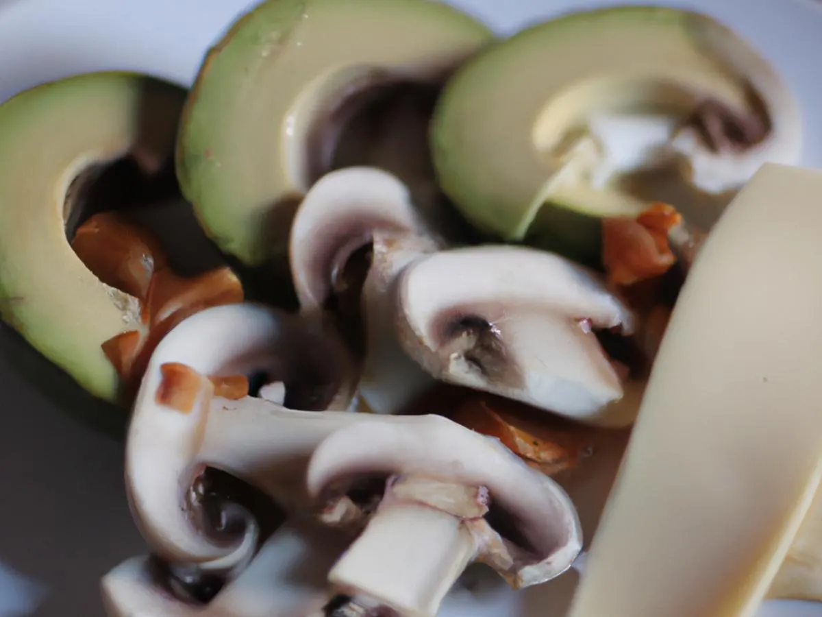 Mushrooms and Avocado Mushrooms and Avocado