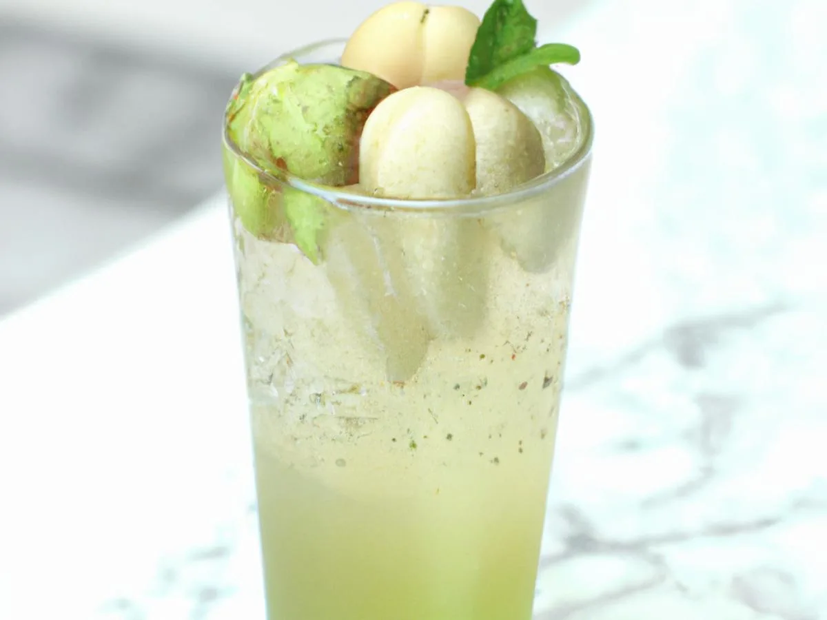 Green Apple Green Tea with Lychee - Half Sweet [24 oz]