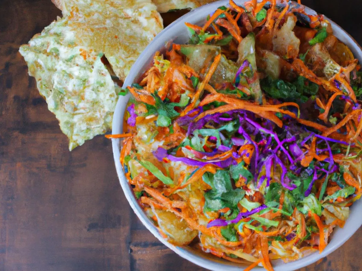 Asian Crunch Slaw with Wonton Chips [16 oz]