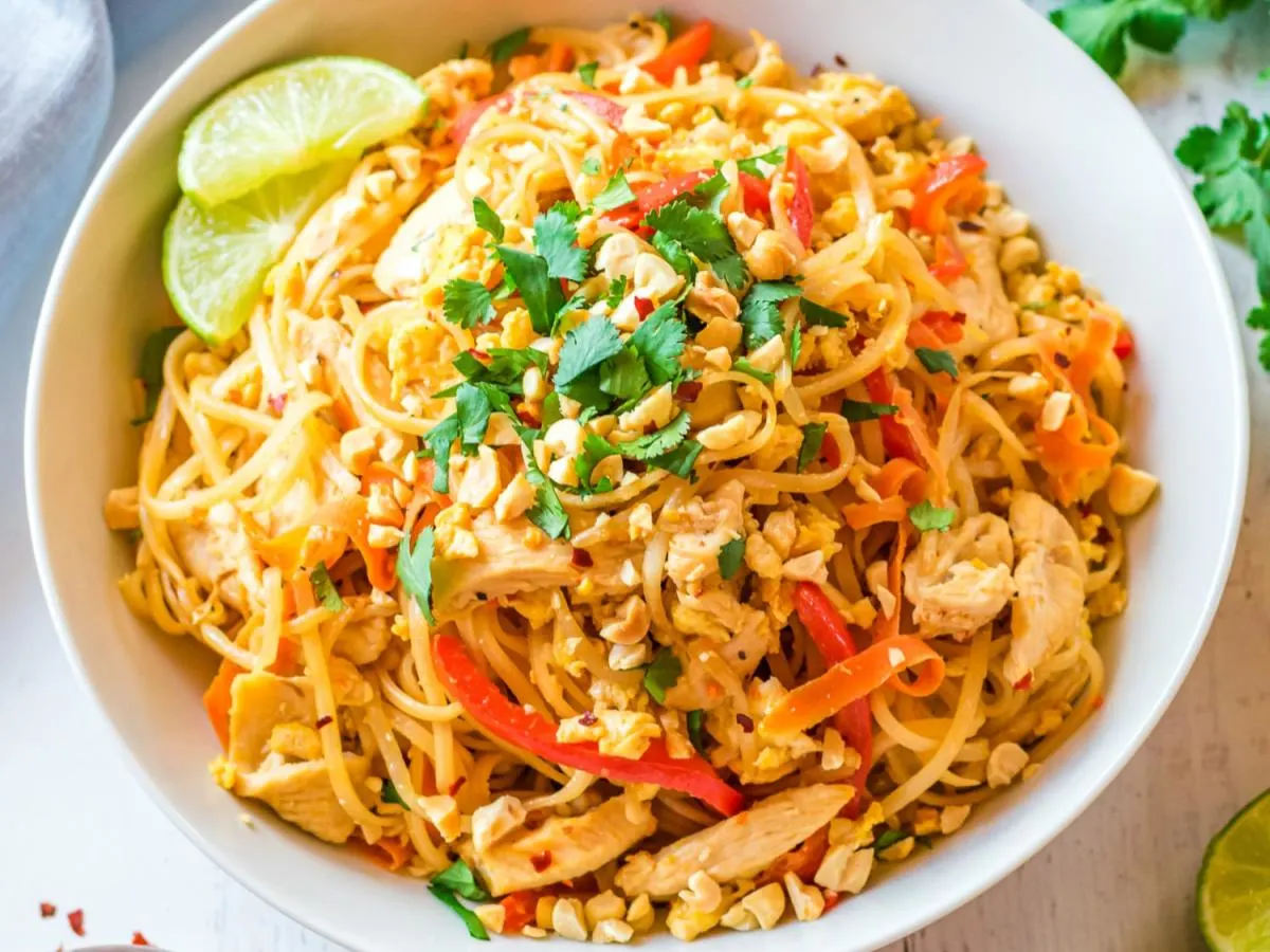 Half Chicken Pad Thai Half Chicken Pad Thai