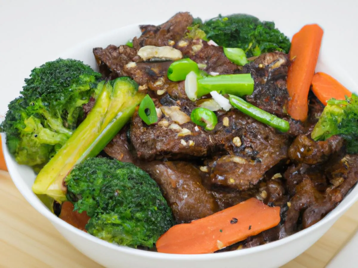 Teriyaki Beef with Steamed Vegetables