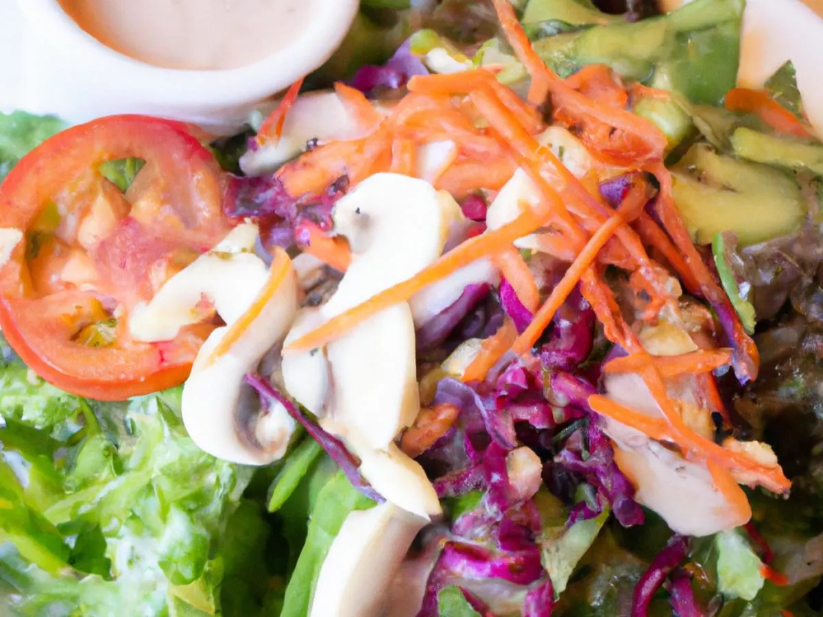 Individual Garden Salad with Italian Dressing (Dairy-Free)