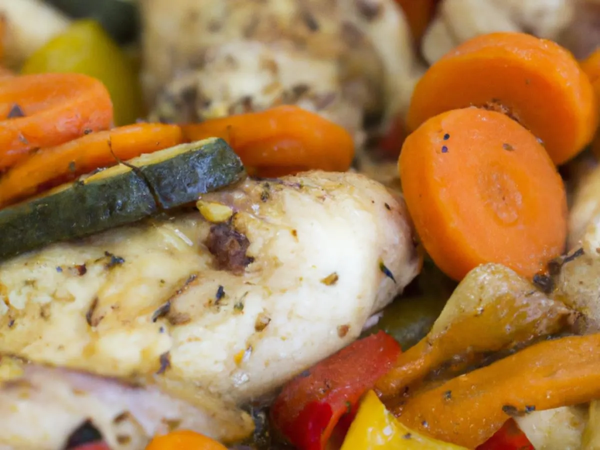 [Special Diet] Grilled Chicken with Roasted Vegetables (Olive Oil Only)
