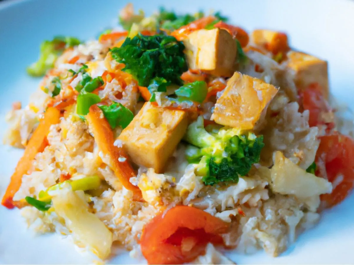 Tofu & Vegetable Fried Rice Tofu & Vegetable Fried Rice