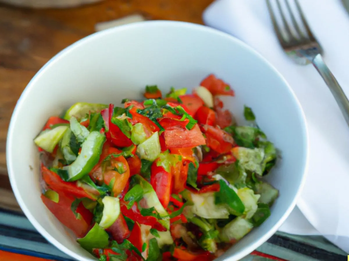 Vegan Mediterranean Side Salad Vegan Mediterranean Side Salad