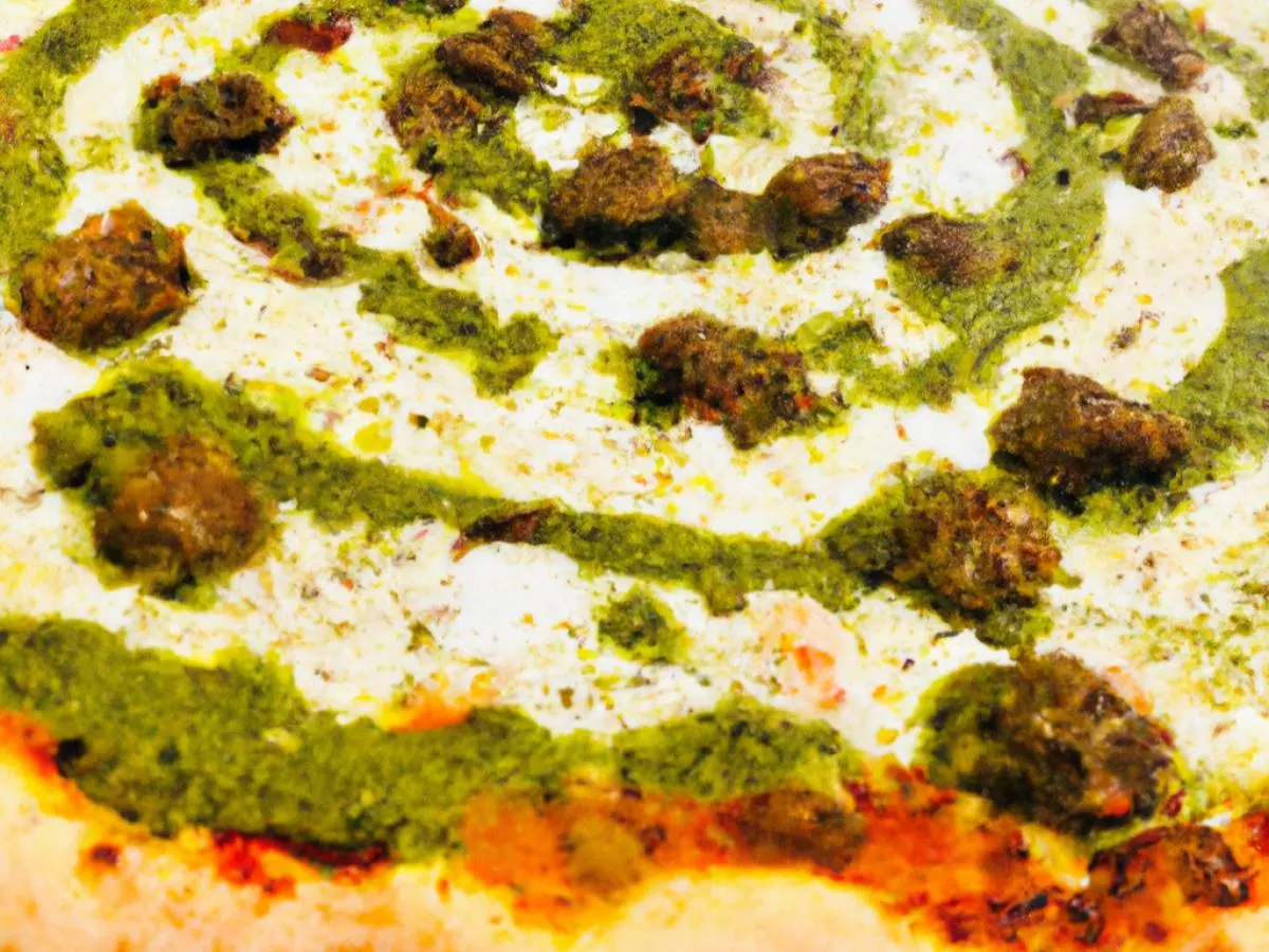 Personal Pesto & Sausage Pizza Personal Pesto & Sausage Pizza