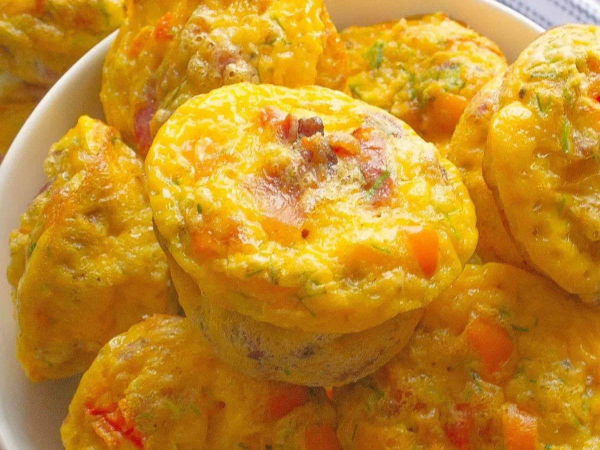 Bacon and Cheddar Egg Bite Bacon and Cheddar Egg Bite