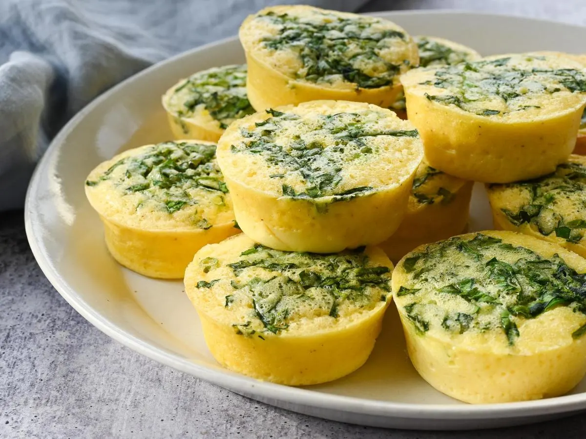 Spinach and Pepper Jack Egg Bite Spinach and Pepper Jack Egg Bite