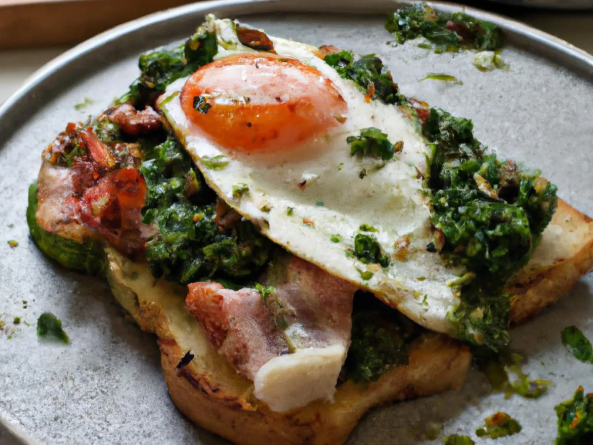 Pesto-Ricotta Bliss Open Face Toast Pesto-Ricotta Bliss Open Face Toast