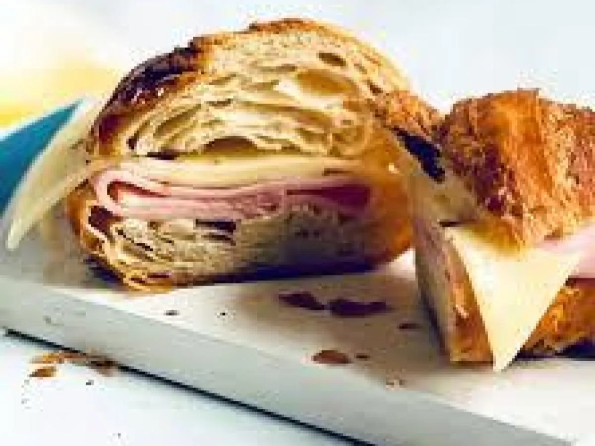 Fresh Baked Croissant with Ham & Swiss Fresh Baked Croissant with Ham & Swiss