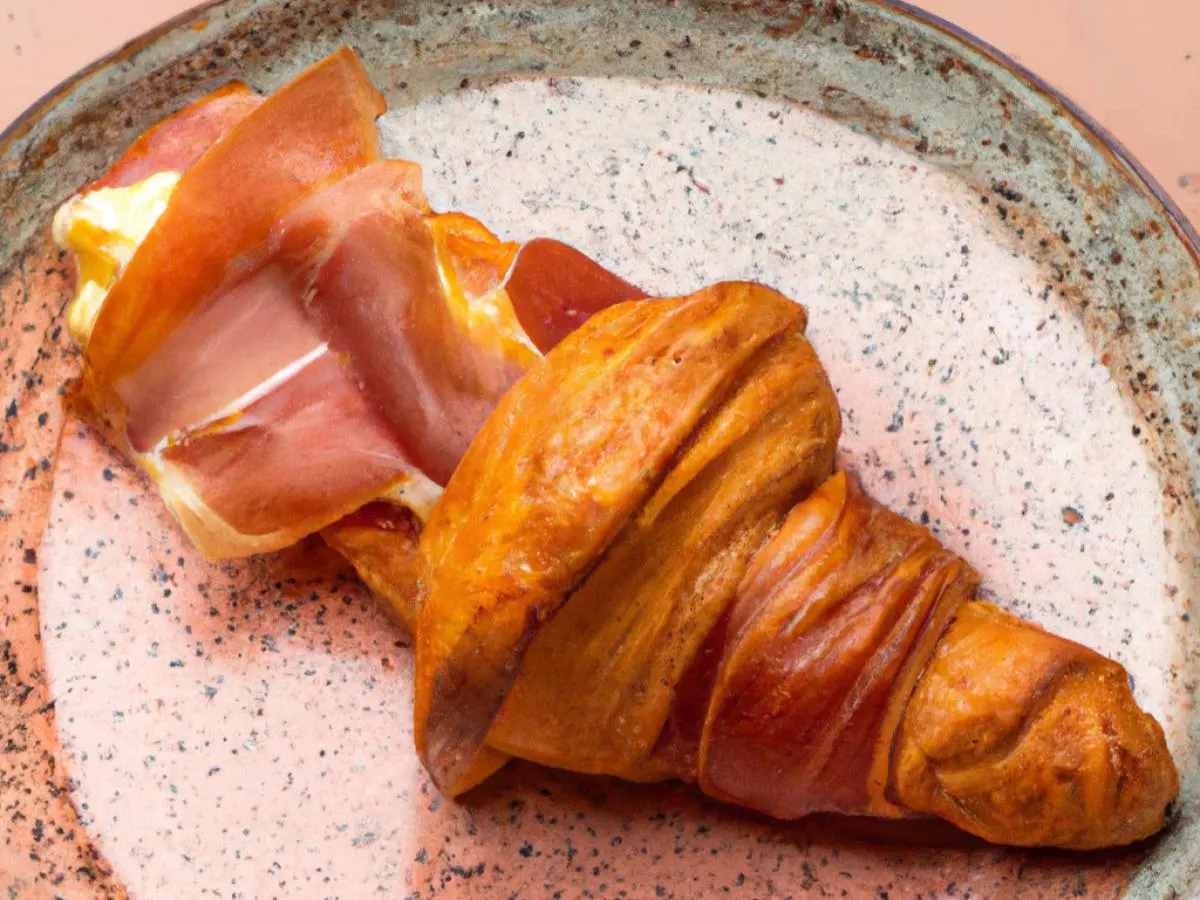 Fresh Baked Croissant with Prosciutto Fresh Baked Croissant with Prosciutto