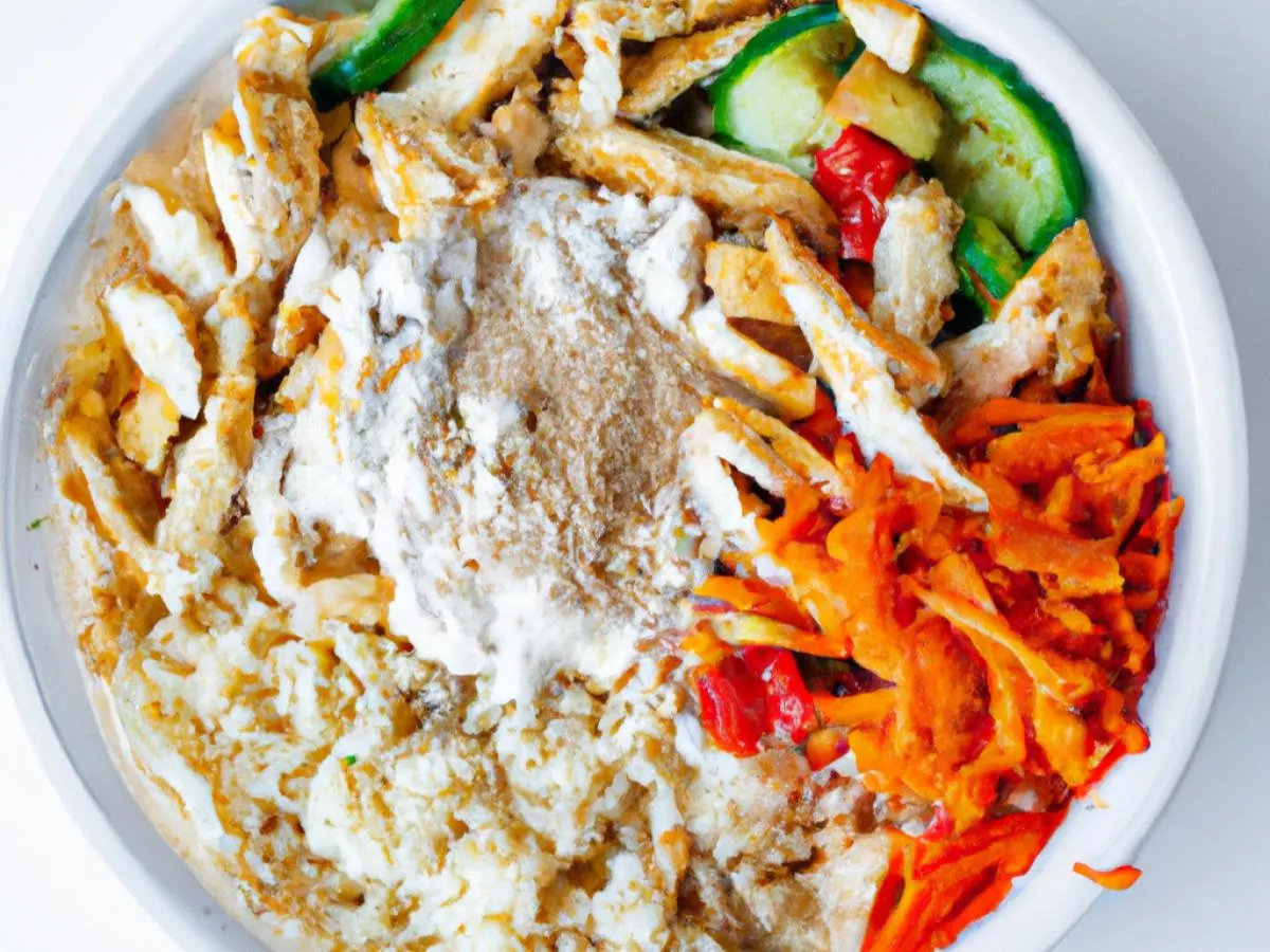 Chicken Shawarma Bowl with Tahini Sauce and Hummus Chicken Shawarma Bowl with Tahini Sauce and Hummus
