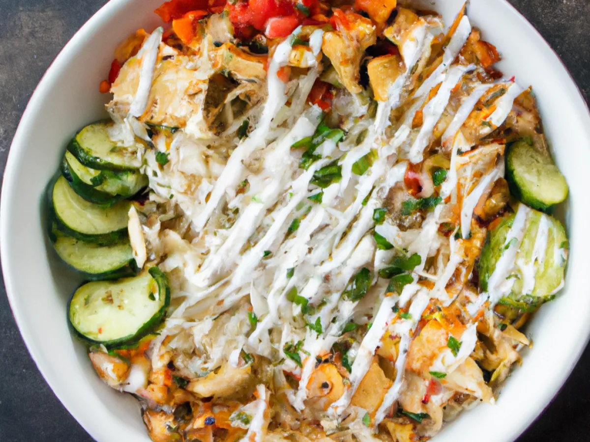 Chicken Shawarma Bowl with Tahini Sauce and Baba Ghanoush Chicken Shawarma Bowl with Tahini Sauce and Baba Ghanoush