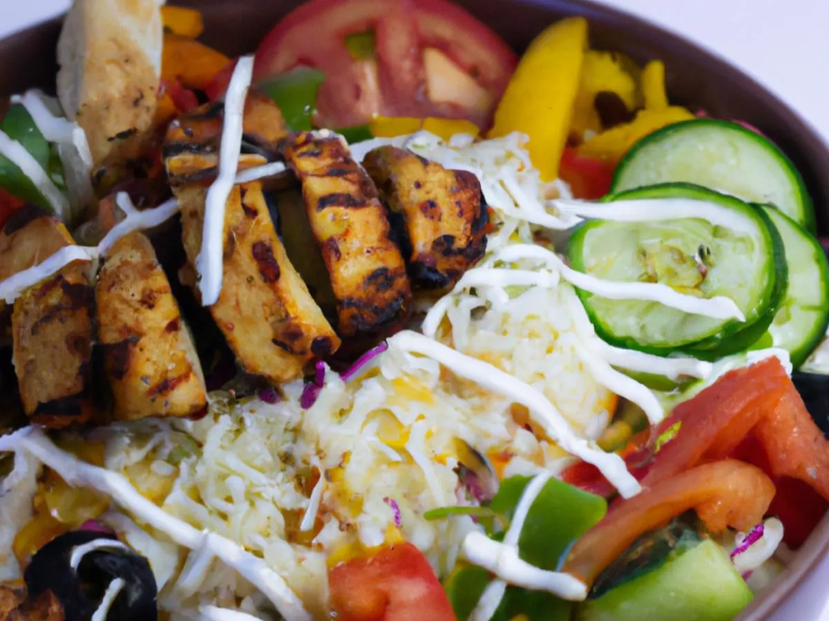 Spicy Chicken Tikka Bowl with Tahini Sauce and Hummus Spicy Chicken Tikka Bowl with Tahini Sauce and Hummus