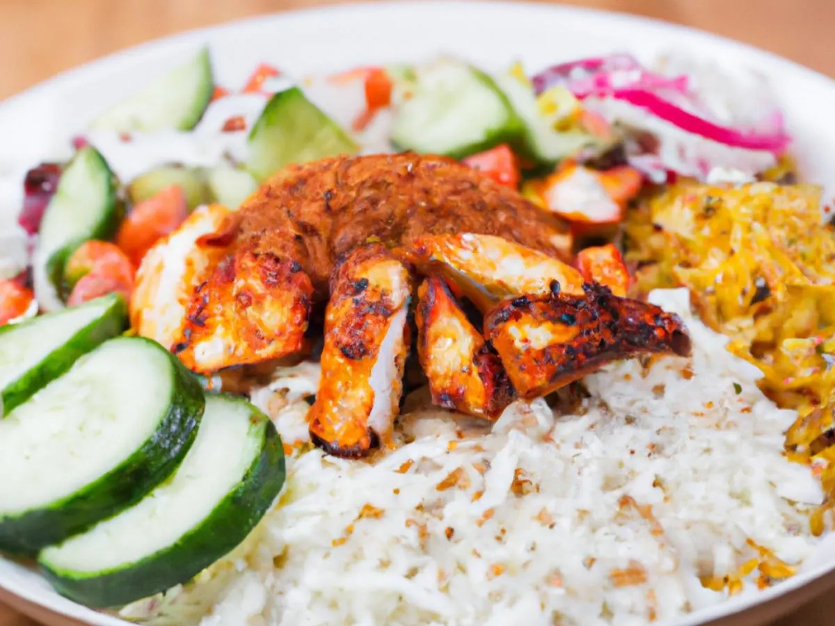 Spicy Chicken Tikka Bowl with Garlic Sauce and Baba Ghanoush Spicy Chicken Tikka Bowl with Garlic Sauce and Baba Ghanoush
