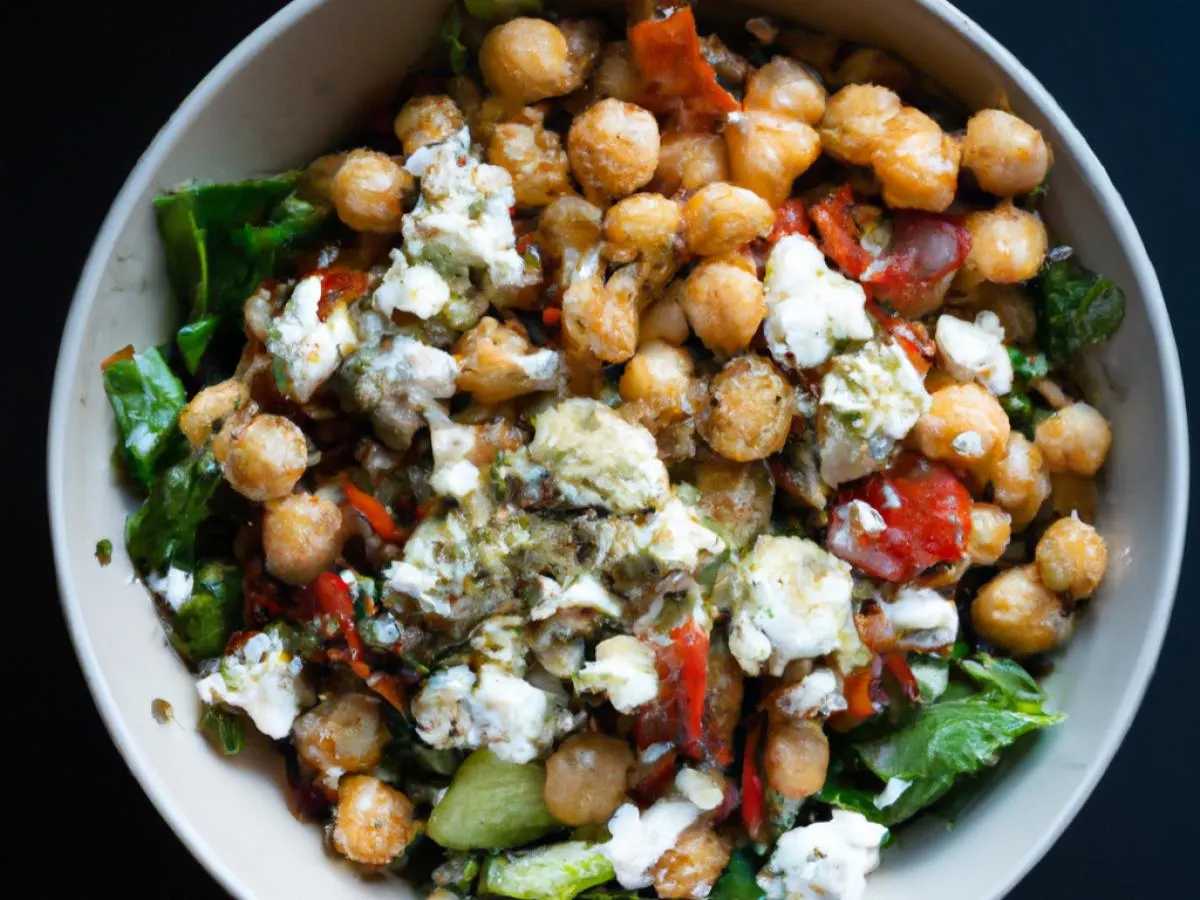 Za’Atar Chickpeas and Feta Salad Za’Atar Chickpeas and Feta Salad