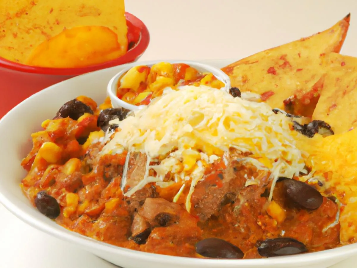 Pork Chili with Mexican Rice and Tortilla Chips Pork Chili with Mexican Rice and Tortilla Chips