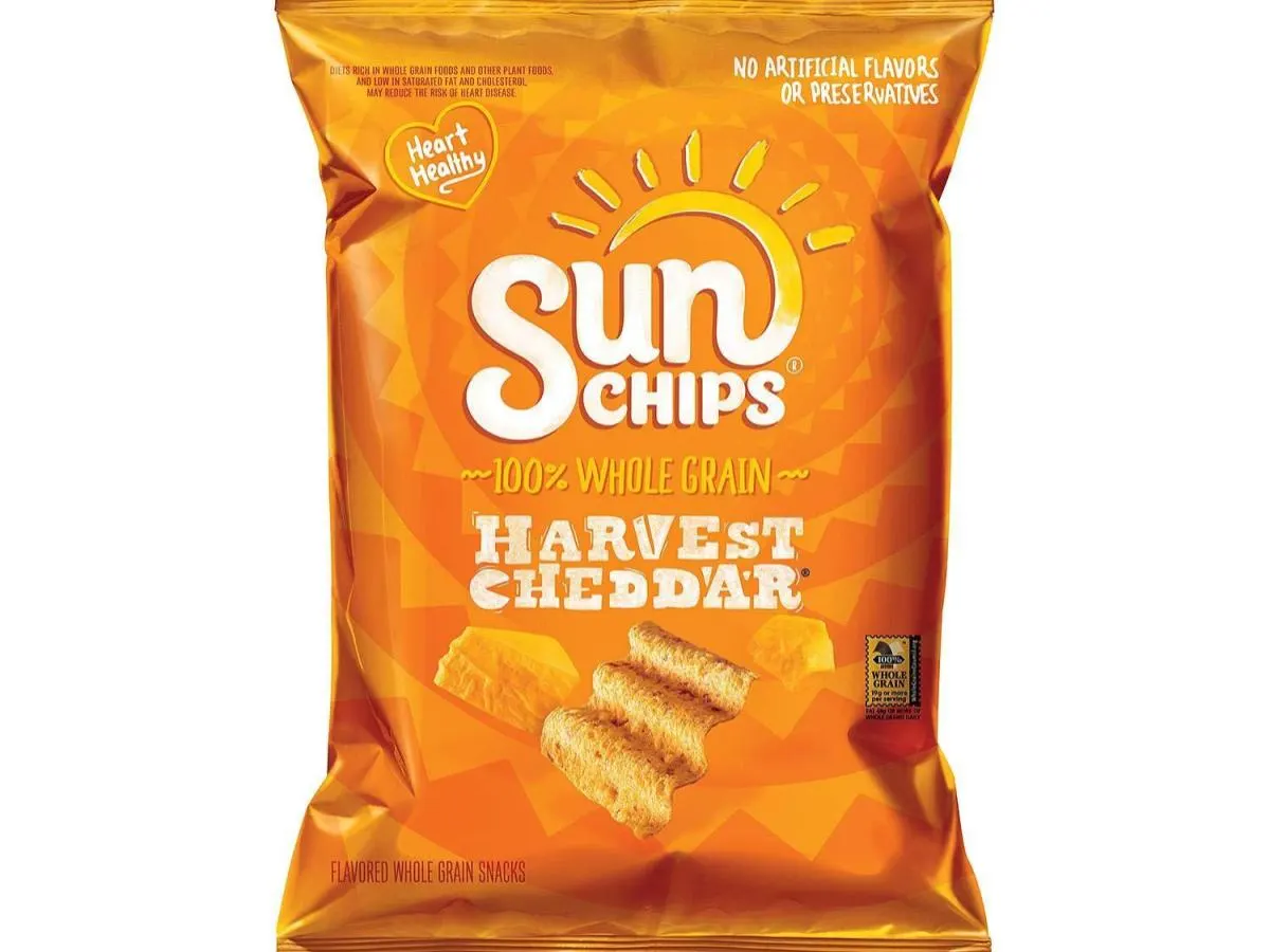1 Bag of Harvest Cheddar Sun Chips 1 Bag of Harvest Cheddar Sun Chips